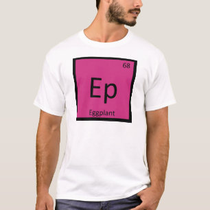 Camiseta Ep - Tabela Periódica Química de Legumes Berinjela