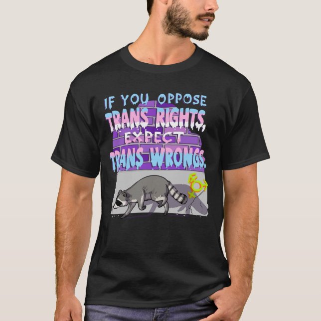 Camiseta Epect trans erros guaxinim menino (Frente)