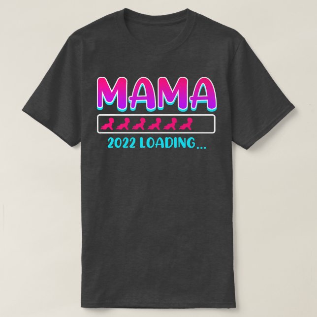 Camiseta Epectável mãe de 2022 carregando mãe grávida Pregn (Frente do Design)