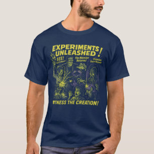 Camiseta Eperiments Unleash Lab Movie Poster Halloween fu