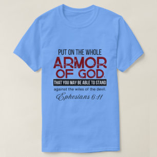 Camiseta Ephesianos 6:11 Colocados na Armadura Inteira de D
