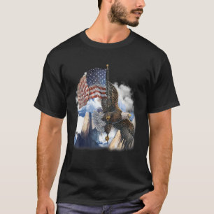 Camiseta Epic American Eagle Swea 4 De Julho Usa Flag Mount
