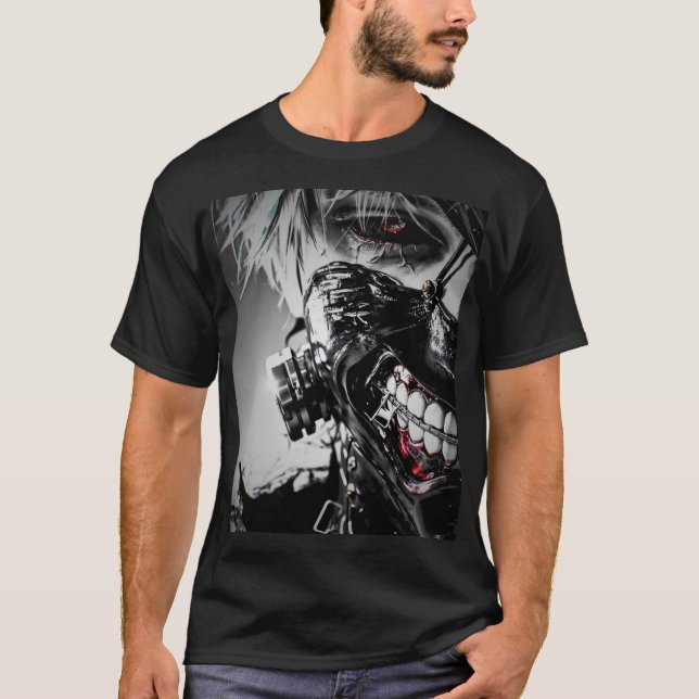 Camiseta "Epic Anime Art: Signature Impressão Tee" (Frente)