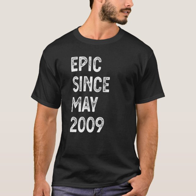 Camiseta Epic De 13 Anos Desde Abril De 2009 13 Birthday B (Frente)