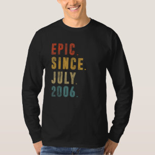 Camiseta Epic De 16 Anos Desde Julho De 2006 16º Aniversári