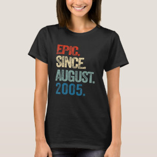Camiseta Epic De 17 Anos Desde Agosto De 2005 17º Aniversár