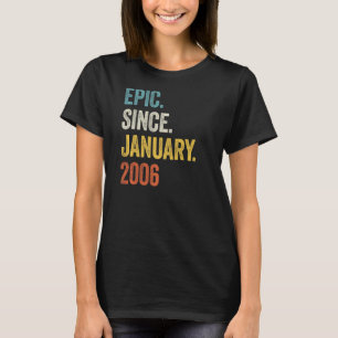 Camiseta Epic De 17 Anos Desde Janeiro De 2006 17.º Anivers