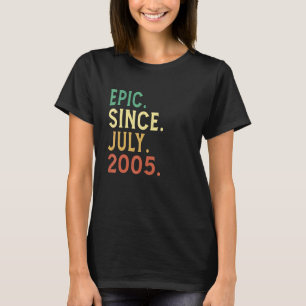 Camiseta Epic De 17 anos desde julho de 2005 17.o aniversár