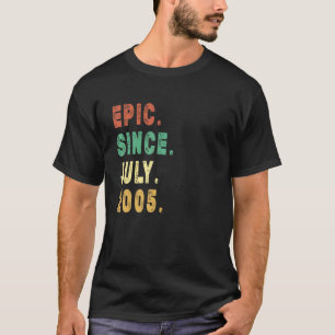 Camiseta Epic De 17 anos desde julho de 2005 17.o aniversár