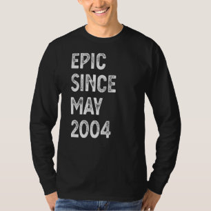 Camiseta Epic De 18 Anos Desde Maio De 2004 18º Aniversário