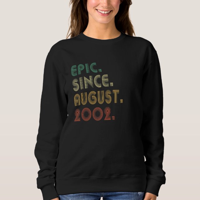 Camiseta Epic De 20 Anos Desde Agosto De 2002 20 (Frente)