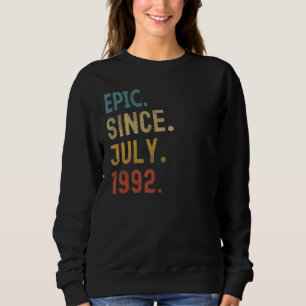 Camiseta Epic De 30 Anos Desde Julho De 1992 aniversário de