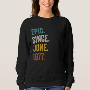 Camiseta Epic De 45 Anos Desde Junho De 1977 45º Aniversári