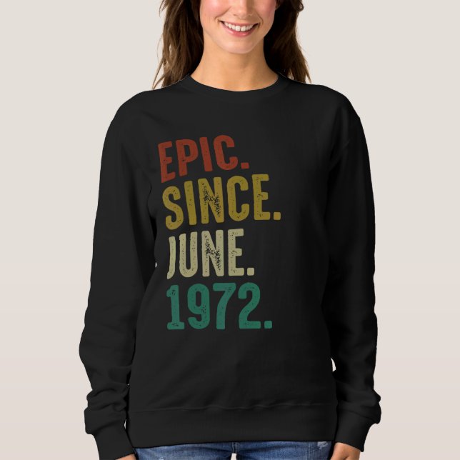 Camiseta Epic De 50 Anos Desde Junho De 1972 (Frente)