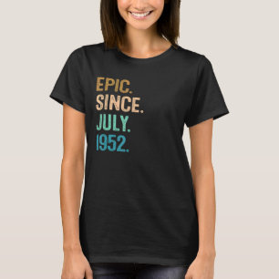 Camiseta Epic De 70 Anos Desde O Aniversário De 70 De Julho