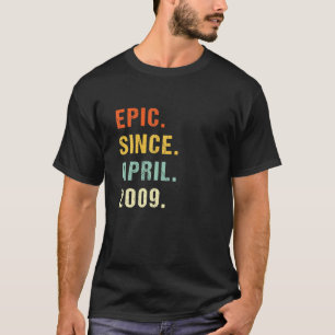 Camiseta Epic De Aniversário De 13 Desde Abril De 2009 13