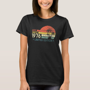 Camiseta Epic De Aniversário De 44 Anos Desde 1978 Edição L