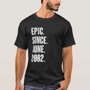 Camiseta Epic De Aniversário Do 20 De 20 Anos Desde Junho D