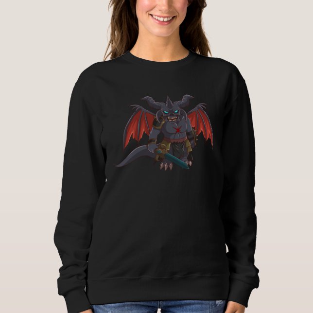 Camiseta Epic Demon Chibi Creepy Cute Designs Stitched Up C (Frente)