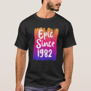 Camiseta Epic Desde 1982 T aniversário de 40 anos Design Gr