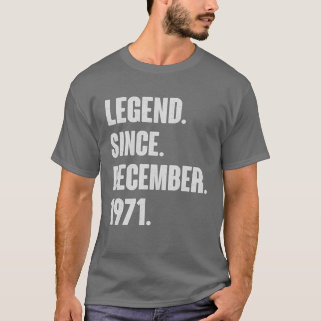 Camiseta Epic Desde Dezembro De 1971 Presente De Aniversári (Frente)