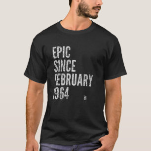 Camiseta EPIC DESDE FEVEREIRO DE 1964 58º Aniversário