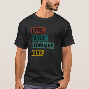 Camiseta Epic Desde fevereiro de 1997, Aniversário - 26.º C