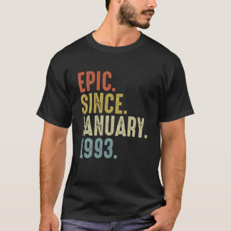 Camiseta Epic Desde Janeiro De 1993 29º Aniversário De 29 A