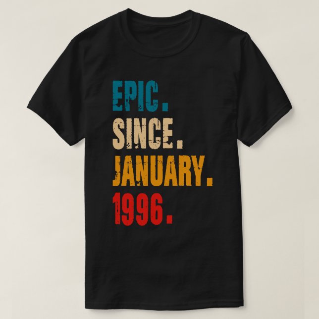 CAMISETA EPIC DESDE JANEIRO DE 1996 (Frente do Design)