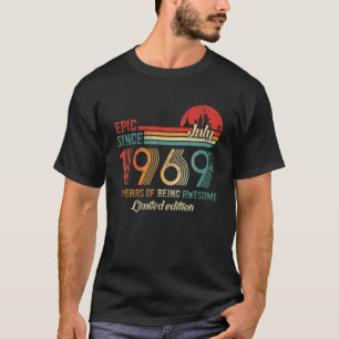 Camiseta Epic Desde Julho De 1969 52 Anos Nascer Julho De 1