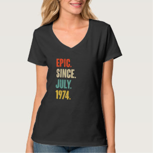 Camiseta Epic desde julho de 1974 48 anos 48 anos