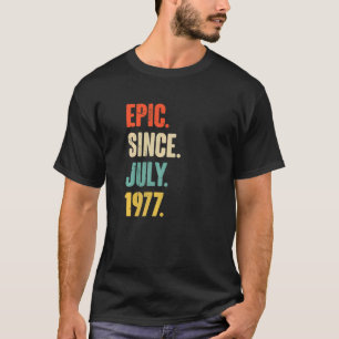 Camiseta Epic desde julho de 1977 45 anos 45 anos
