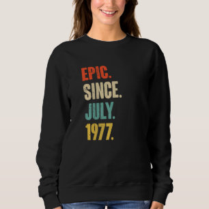 Camiseta Epic desde julho de 1977 45 anos 45 anos