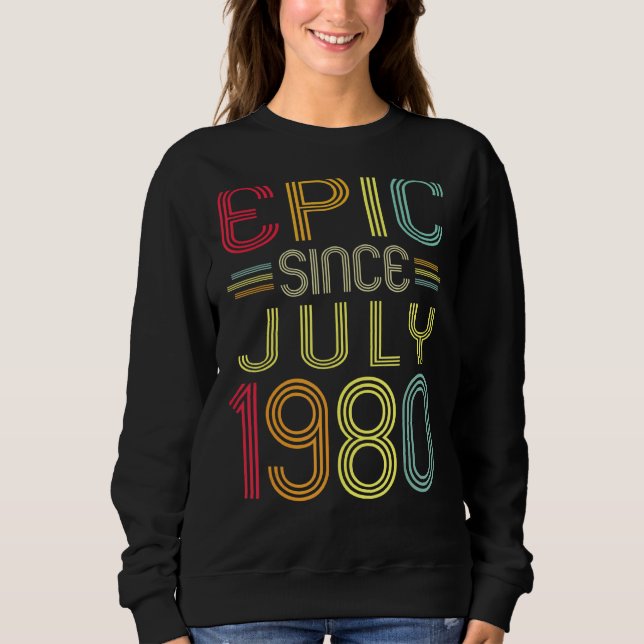 Camiseta Epic Desde Julho De 1981 41ruas De Nascimento Com  (Frente)