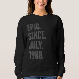 Camiseta Epic desde julho de 1988 34 anos 34 anos