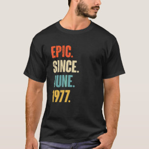 Camiseta Epic desde junho de 1977 45 anos 45 anos