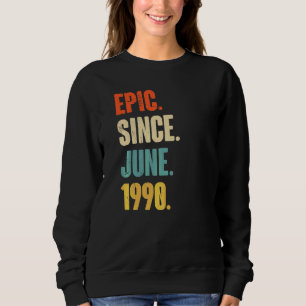 Camiseta Epic Desde Junho De 1990, 32 Anos, 32 Anos, Aniver