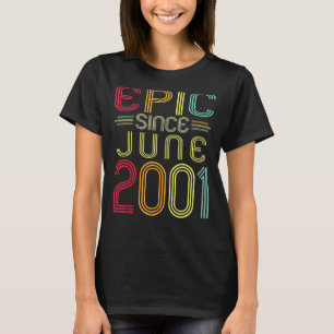 Camiseta Epic Desde Junho De 2001 aniversário de 21 anos 21