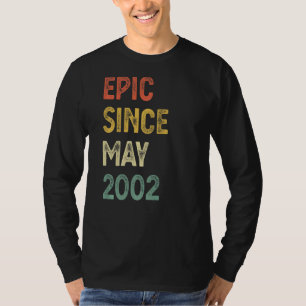 Camiseta Epic Desde Maio De 2002 Homens De Aniversário De 2