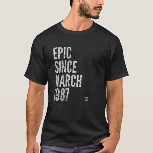 Camiseta EPIC DESDE MARÇO DE 1987 35º Aniversário (Frente)