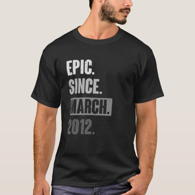 Camiseta Epic Desde Março De 2012, 11 de Aniversário (Frente)