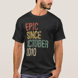 Camiseta Epic Divertido Desde Outubro De 2010 10º Anivers