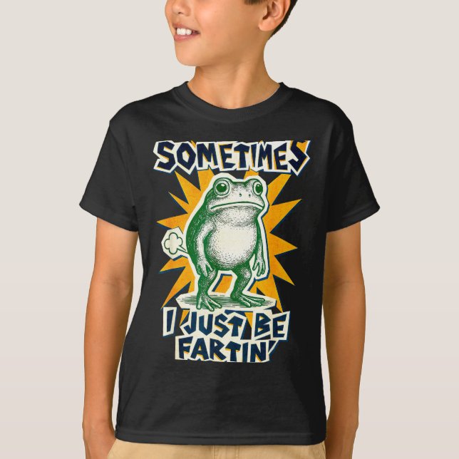 Camiseta Epic DIY Fartin Sometimes Collage I Just Frog Post (Frente)