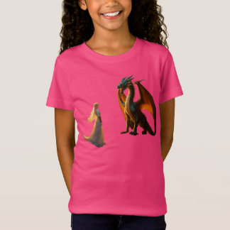 Camiseta Epic Dragon vs Knight BattT-Shirt Design