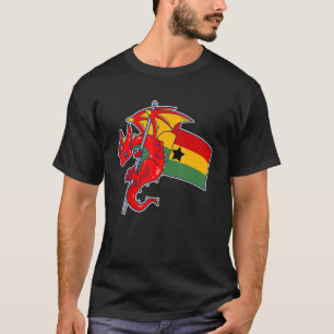 Camiseta Epic Ghanaian Dragon Orgulhoso da África Bandeira