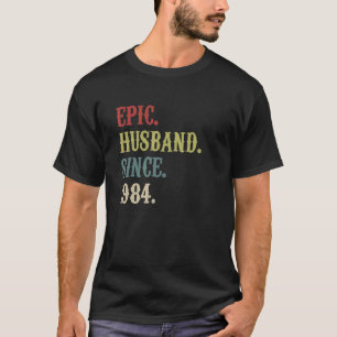 Camiseta Epic Husband Desde 1984, Retro 38º Anivers De Casa