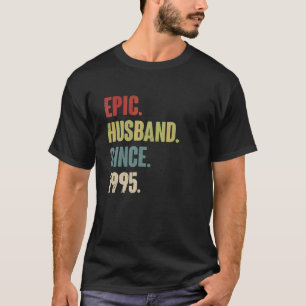Camiseta Epic Husband Desde 1995, 27.º Aniversário de Casam