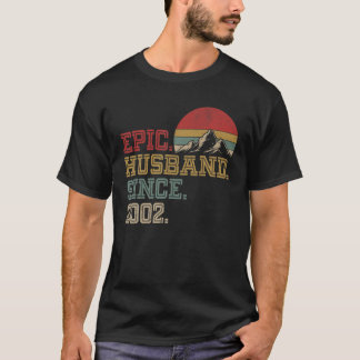 Camiseta Epic Husband Desde 2002 Retro Graphic Legal 20 An