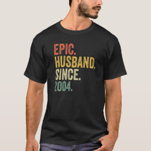 Camiseta Epic Husband Desde 2004 19 Anos 19 Casamento Anni