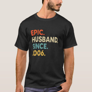 Camiseta Epic Husband Desde 2006, 16.º Aniversário de Casam